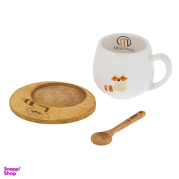 ست ماگ مکنوس کد 1008 همراه باقاشق و زیرلیوانی