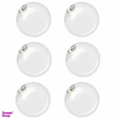 بشقاب میوه خوری مدل رزگلد بسته ۶ عددی