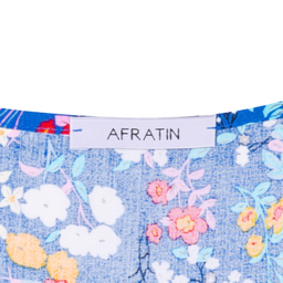 پیراهن یقه گرد زنانه افراتین مدل کژال گل ریز کد 9602