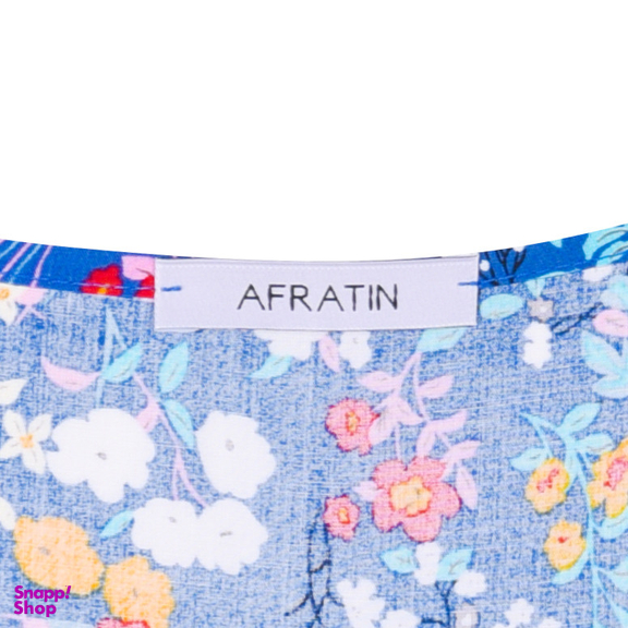 پیراهن یقه گرد زنانه افراتین مدل کژال گل ریز کد 9602