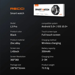 ساعت هوشمند رسی مدل L3 Pro Smart Watch