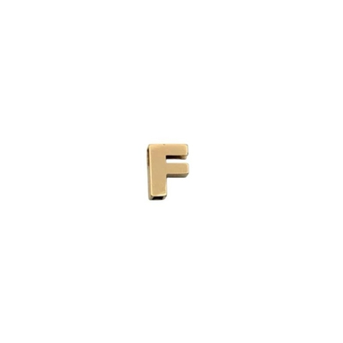 پلاک گردنبند طلا 18 عیار زنانه مدل حرف F کد 1