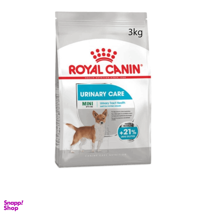 غذای خشک سگ رویال کنین مدل Mini urinary care وزن 3 کیلوگرم