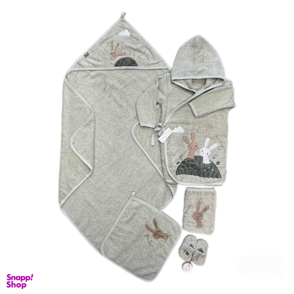 ست حوله کودک 5 تکه مادرکر مدل hello bunny کد 400