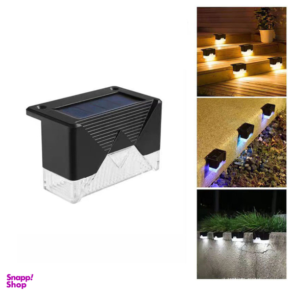 چراغ خورشیدی لب پله ای سولونیکس مدل SOLAR LIGHTS مجموعه 4 عددی