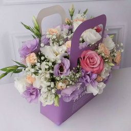 باکس گل طبیعی لیلاک