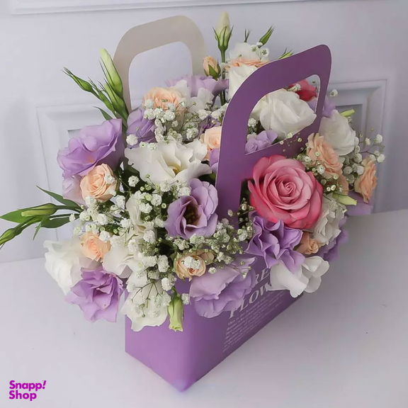 باکس گل طبیعی لیلاک