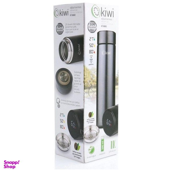 فلاسک کیوی مدل دماسنج دار Kt-8682 گنجایش 0.5 لیتر