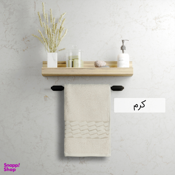 حوله دستی دنیز طرح آرتا سایز 40×80 سانتی متر