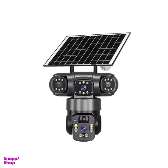 دوربین مداربسته مینی اسپیددام خورشیدی سه لنز سیم کارتی TZ3 مدل OKAM PRO