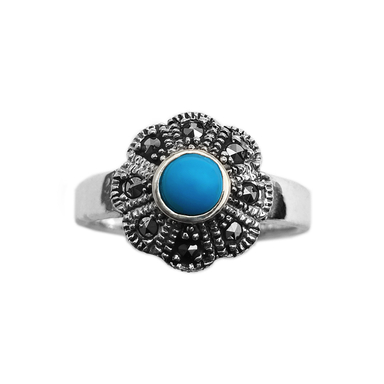 انگشتر نقره زنانه مدل فلاور کد 12371