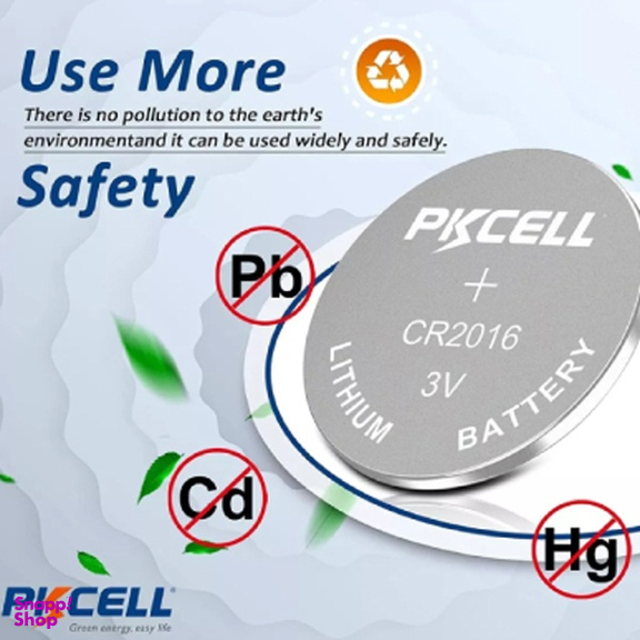 باتری سکه ای پی‌کی سل مدل CR2016 3V Lithium Manganese بسته 20 عددی