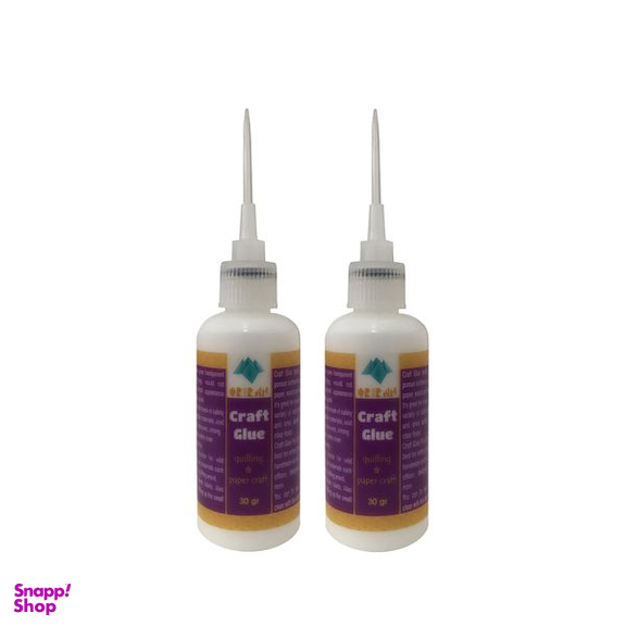 چسب مایع ملیله کاغذی اوریران کد QGA02 حجم 30 میلی لیتر بسته 2 عددی