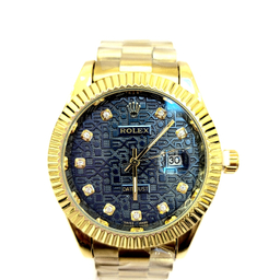 ساعت مچی عقربه ای طرح رولکس مدل دیت جاست کد 1009