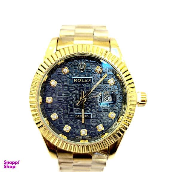 ساعت مچی عقربه ای طرح رولکس مدل دیت جاست کد 1009