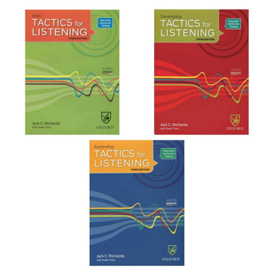 کتاب Tactics for Listening 3rd اثر Jack C. Richards انتشارات جنگل مجموعه 3 جلدی