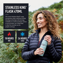 فلاسک ترموس مدل KING گنجایش 0.47 لیتر