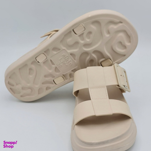 صندل زنانه نیکتا مدل تک سگک کد 731 رنگ نسکافه ای