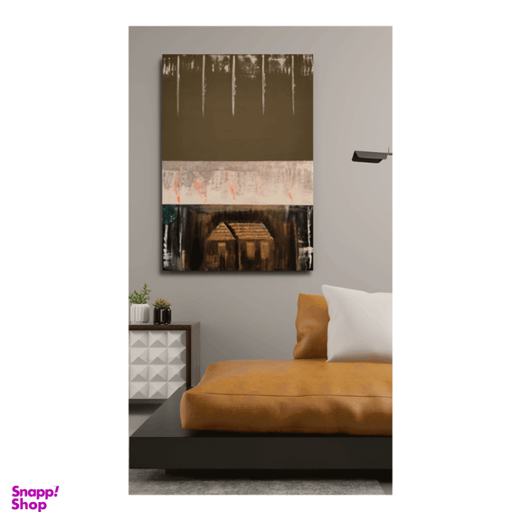 تابلو نقاشی مدل پناهگاه متروک کد A020818