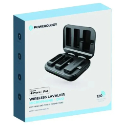 میکروفون بی سیم یقه ای پاورولوجی مدل Lavalier Duo PWMIC2