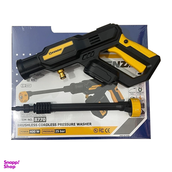 کارواش شارژی براشلس 25 بار 250 وات کنزاکس مدل 8770