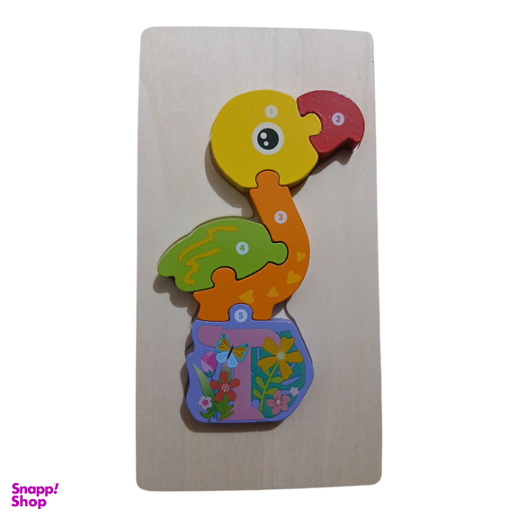 بازی آموزشی پازل چوبی برجسته طرح پرنده