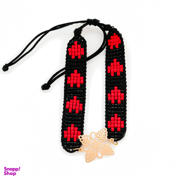 دستبند طلا 18 عیار زنانه میلی گالری مدل آسانسوری میوکی طرح پروانه کد MT1423