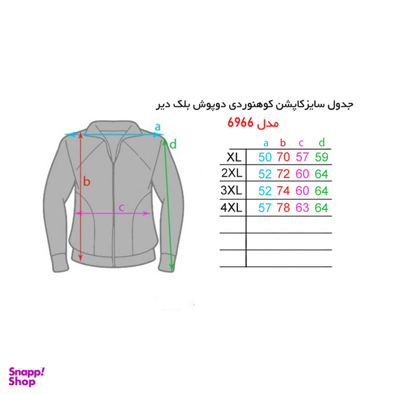 کاپشن مردانه دو پوش بلک دیر رنگ آبی کد ۶۹۶۶
