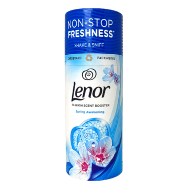 خوشبو کننده توپی بوستر لباس و ملحفه لنور مدل lenor booster Spring Awakening وزن 176 گرم