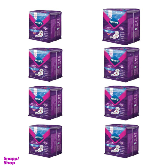 نوار بهداشتی نانسی مدل ایرلید سایز خیلی بزرگ مجموعه 8 بسته 10 عددی