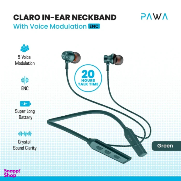 هدفون بلوتوثی دورگردنی پاوا مدل Carlo ENC Neckband