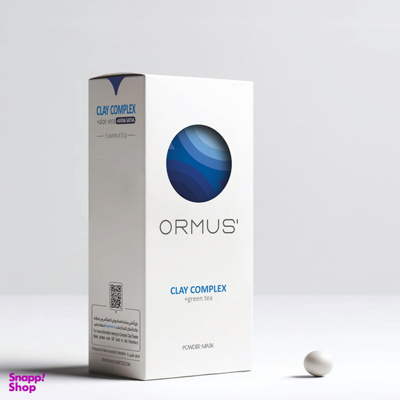 ماسک صورت اورموس مدل کمپلکس خاک رس و آلوئه ورا وزن 30 گرم بسته 5 عددی