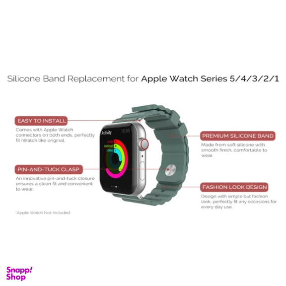 بند ساعت هوشمند آهااستایل مدل WA02 مناسب اپل واچ 42/44 میلی متر