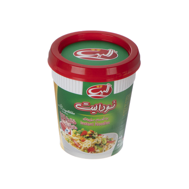 نودل الیت لیوانی با طعم سیزیجات وزن 70 گرم