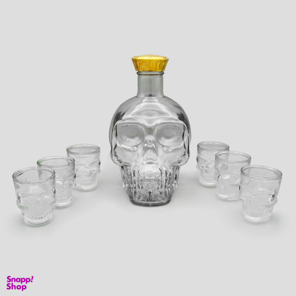 سرویس 7 پارچه پارچ و لیوان طرح اسکلت