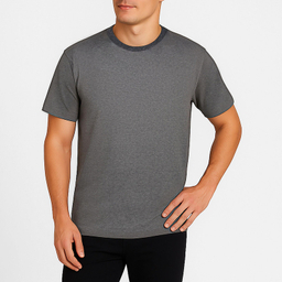 تیشرت آستین کوتاه مردانه ایزی دو مدل 0177 رنگ دودی