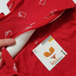 کراپ تیشرت آستین کوتاه زنانه ماییلدا مدل کیتی کد 5262-5039 رنگ قرمز