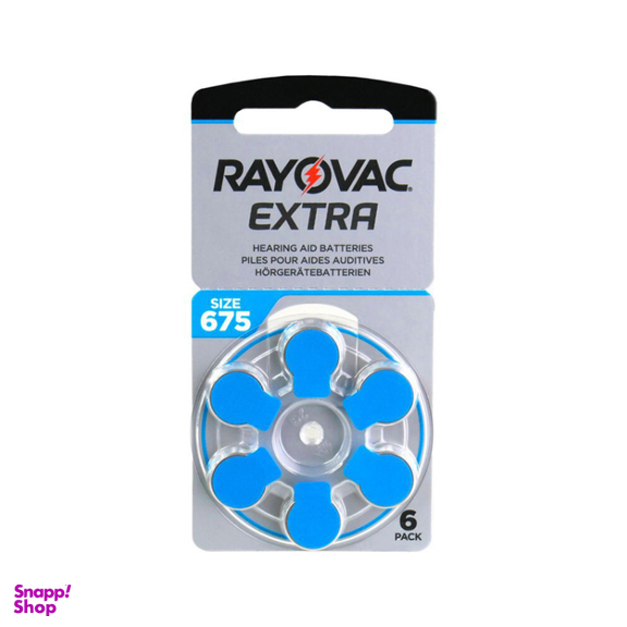باتری سمعک ریوواک سایز 675 بسته 6 عددی