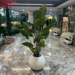 گلدان به همراه درختچه مصنوعی مدل بابا آدم جنگلی