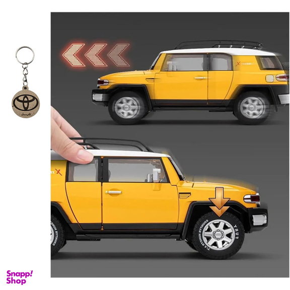 ماکت ماشین ناب سل مدل تویوتا اف جی کروز فلزی TOYOTA FJ CRUISERبه همراه جاسوییچی