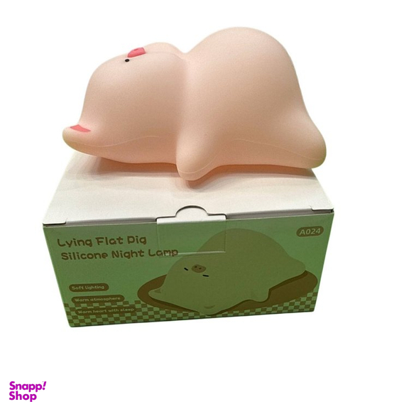 چراغ خواب سیلیکونی کودک طرح خوک خوابیده