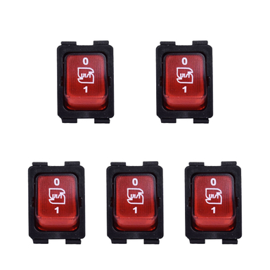 کلید صفر و یک خیام الکتریک مدل KH8019 مجموعه 5 عددی