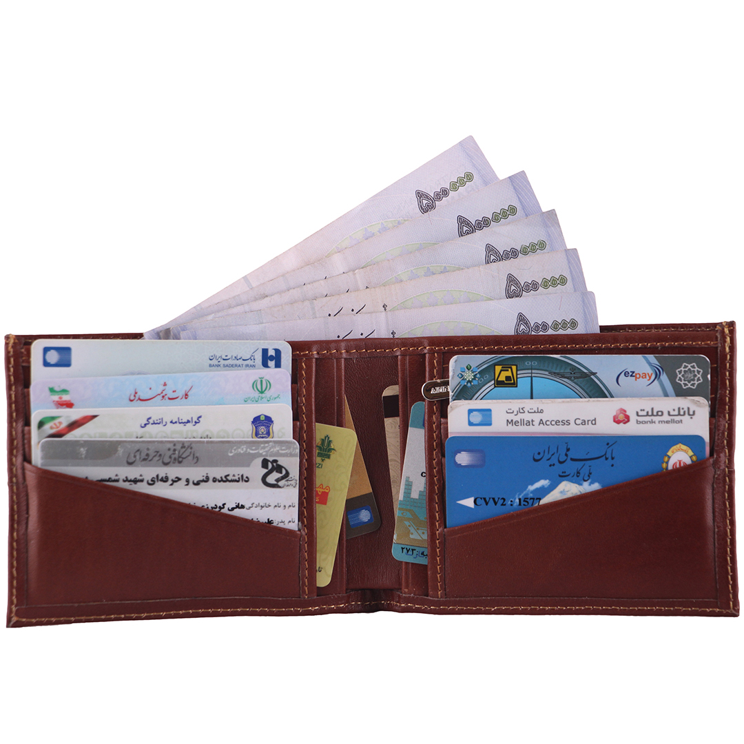 کیف پول مردانه چرم بارز کد DM78