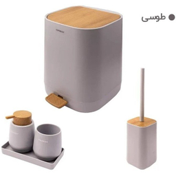 ست سرویس بهداشتی 5 پارچه کنتراست کد 1026