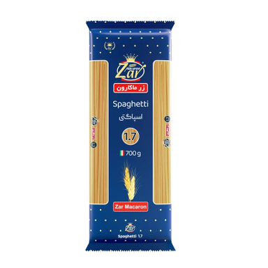 ماکارونی قطر ۱.7 زر ماکارون وزن 7۰۰ گرم