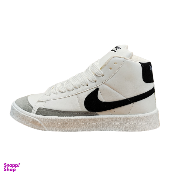 کتانی ساقدار مدل نایک بلیزر کد B2239 رنگ سفید آبی