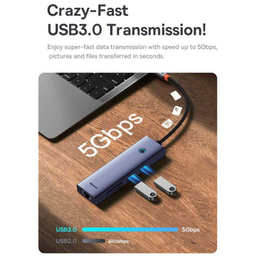 هاب 7 پورت Type-C بیسوس مدل BS-OH112