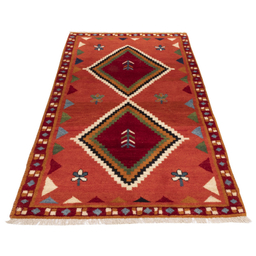 گبه دستباف کناره سی پرشیا کد 122594 سایز 2.02x1.05 متر