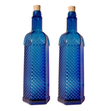 بطری طرح شش ضلعی مدل خورشیدی گنجایش 1 لیتر بسته 2 عددی