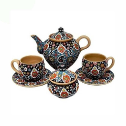 سرویس چای خوری میناکاری 14 پارچه کد 505D
